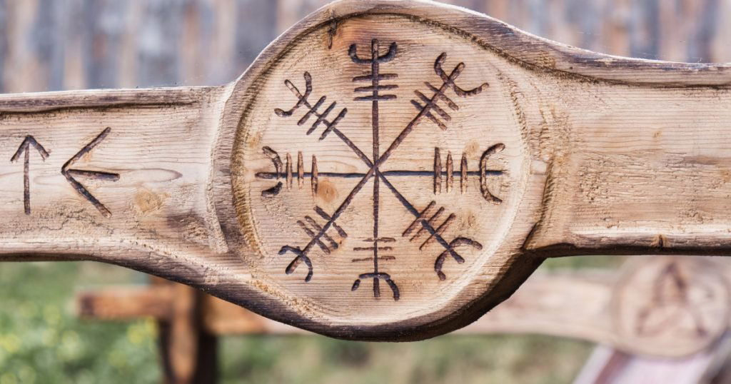 The Helm of Awe or Helm of Terror. A modern Icelandic occult symbol that shares the name of the object in Norse mythology.
